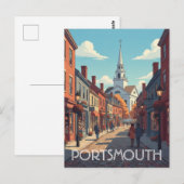 New Hampshire Portsmouth Travel ポストカード (正面/裏面)