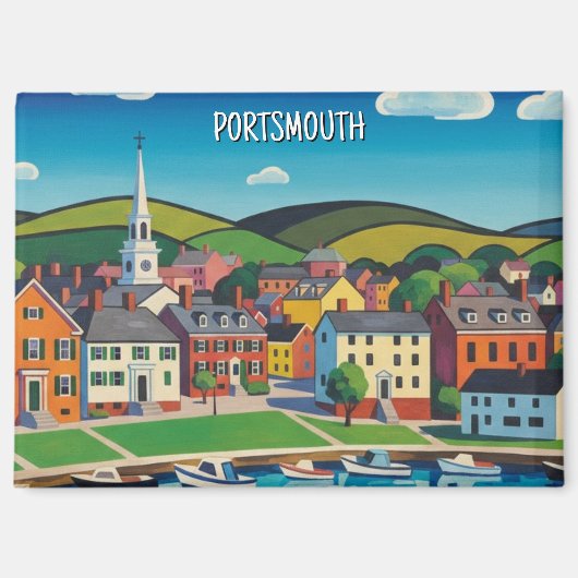 New Hampshire Portsmouth Travel マグネット (正面)