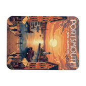 New Hampshire Portsmouth Travel マグネット (横)