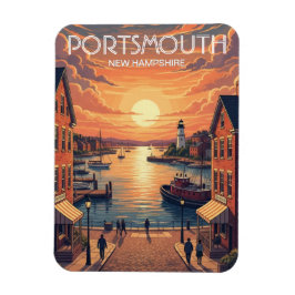 New Hampshire Portsmouth Travel マグネット