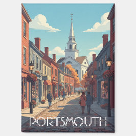 New Hampshire Portsmouth Travel マグネット