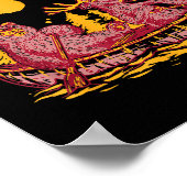 New Hampshire Shirt Funny Canoe Moose Elk Bear Lak ポスター (角)