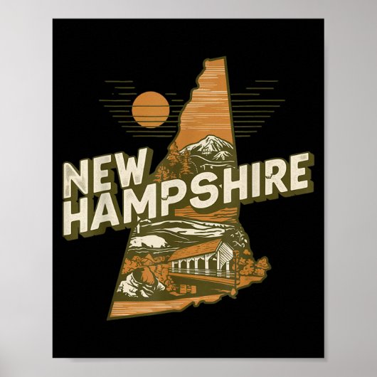 New Hampshire Souvenirs For Men, Women &amp; Kids  ポスター (正面)