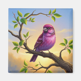 New Hampshire State Bird Purple Finch マグネット