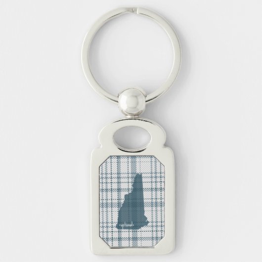 New Hampshire State Plaid Keychain キーホルダー (正面)