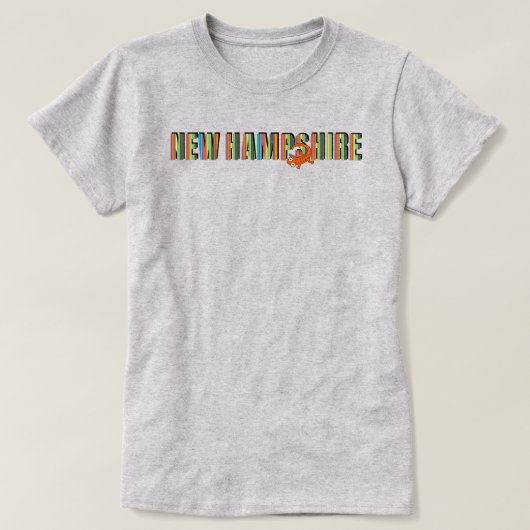 New Hampshire State Pride Symbol Red Spotted Newt Tシャツ (デザイン正面)