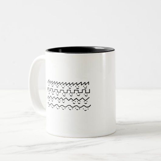 New Happywaveforms ツートーンマグカップ (正面左)