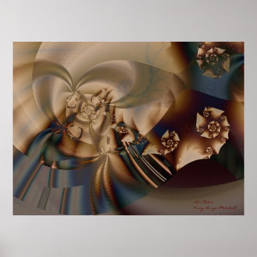 New Hat 2抽象芸術素晴らしフラクタル ポスター (正面)