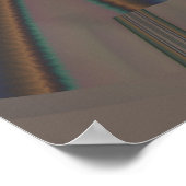 New Hat 2抽象芸術素晴らしフラクタル ポスター (角)