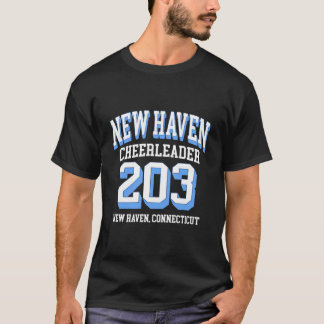 New Haven Area Code 203 For Cheerleaders Tシャツ