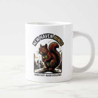 New Haven Minds Red Squirrel Black Excellence Art ジャンボコーヒーマグカップ