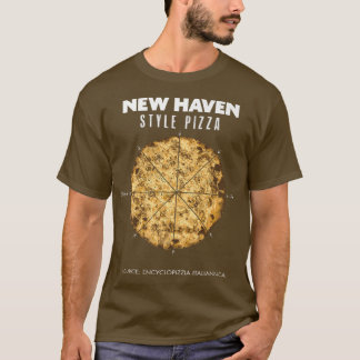 New Haven Style Pizza Clam Cheese Connecticut Regi Tシャツ