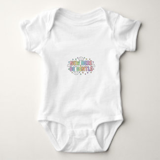 New Here Be Gentle トドラーTシャツ – かわいいベビーTシャツ ベビーボディスーツ