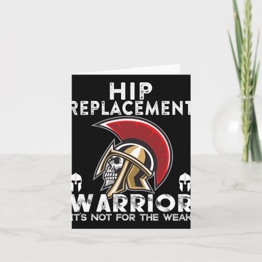 New Hip Replacement Men Women Warrior Awareness Gi カード (正面)