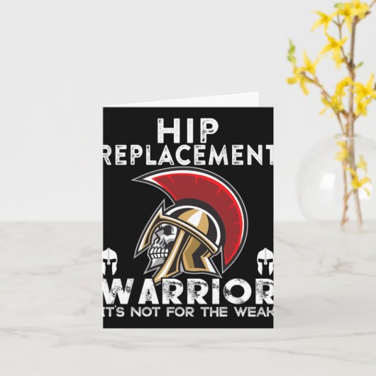 New Hip Replacement Men Women Warrior Awareness Gi カード (黄色い花)
