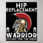 New Hip Replacement Men Women Warrior Awareness Gi ポスター (正面)