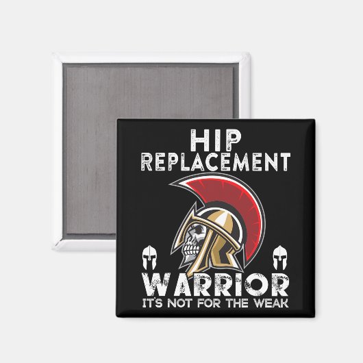 New Hip Replacement Men Women Warrior Awareness Gi マグネット (正面/裏面)