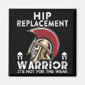 New Hip Replacement Men Women Warrior Awareness Gi マグネット (正面)