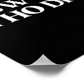 New Hip Who Dis Black Modern Clic V-neck  ポスター (角)