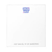 New Hire Gift Small Business Logo ノートパッド (正面)