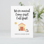  New Home Address Moving Announcement 案内状 (スタンド正面)