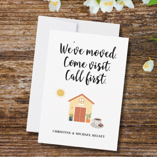  New Home Address Moving Announcement 案内状