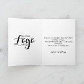 New Home Anniversary Card | Real Estate Agent カード (内部)