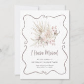 New Home Blush Pink Roses Moving 案内状 (正面)