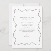 New Home Blush Pink Roses Moving 案内状 (裏面)