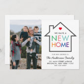 New Home Change of Address House Photo Moving 案内状 (正面/裏面)