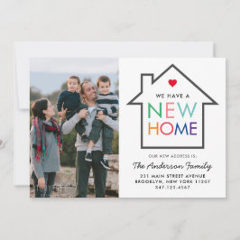 New Home Change of Address House Photo Moving 案内状