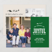 New Home Christmas Photo Card Moving Announcement シーズンカード (正面/裏面)