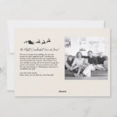 New Home Christmas Photo Card Moving Announcement シーズンカード (裏面)