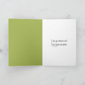 New Home Cow Wearing Glasses and a Hat カード (内部)