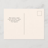 New Home - Cute New Address Watercolor Door 案内ポストカード (裏面)