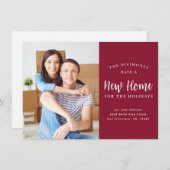 New Home For Holidaysフォトレッドムービング 案内状 (正面/裏面)