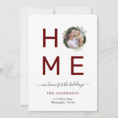 New HOME for the Holidaysリース写真の移動 案内状 (正面)