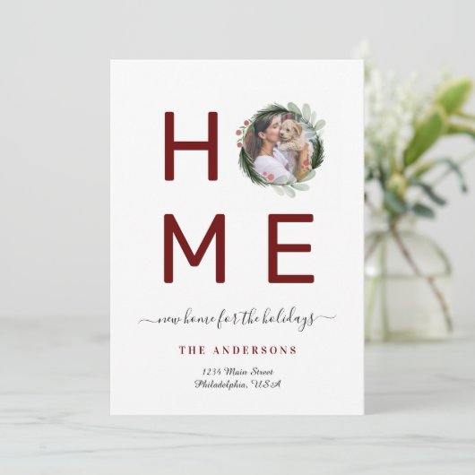 New HOME for the Holidaysリース写真の移動 案内状 (スタンド正面)