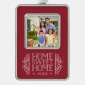 New Home for the Holidays写真 シルバープレートフレームオーナメント (正面)