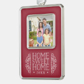 New Home for the Holidays写真 シルバープレートフレームオーナメント (左)