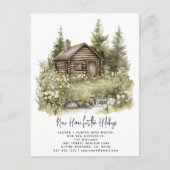 New Home For The Holidays Rustic Housewarming 案内ポストカード (正面)