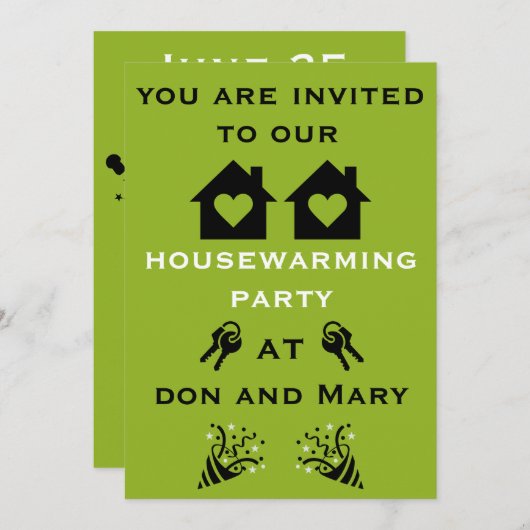 New Home Housewarming Welcome  シーズンカード (正面/裏面)