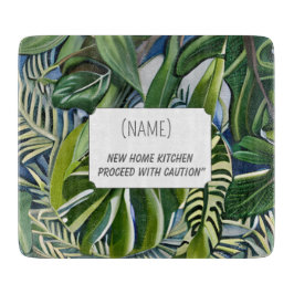 New Home Kitchen – Personalized Tropical  カッティングボード