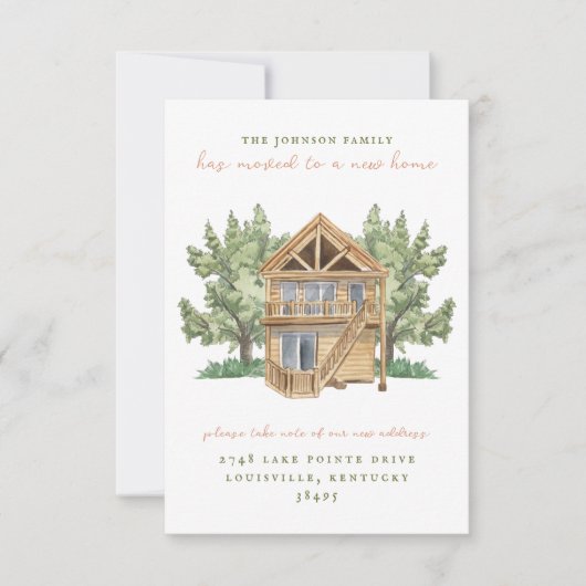 New Home Moving Announcement 招待状 (正面)