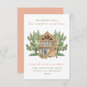 New Home Moving Announcement 招待状 (正面/裏面)