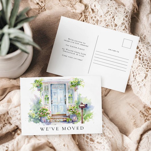 New Home Moving Announcement Change of Address ポストカード