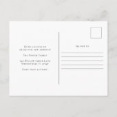 New Home Moving Announcement Change of Address ポストカード (裏面)