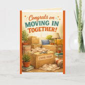 New Home/Moving In Congratulations Greeting Card カード (正面)