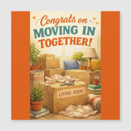 New Home/Moving In Congratulations Magnetic Card