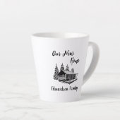 New Home moving to new house family name カフェラテマグ (右アングル)